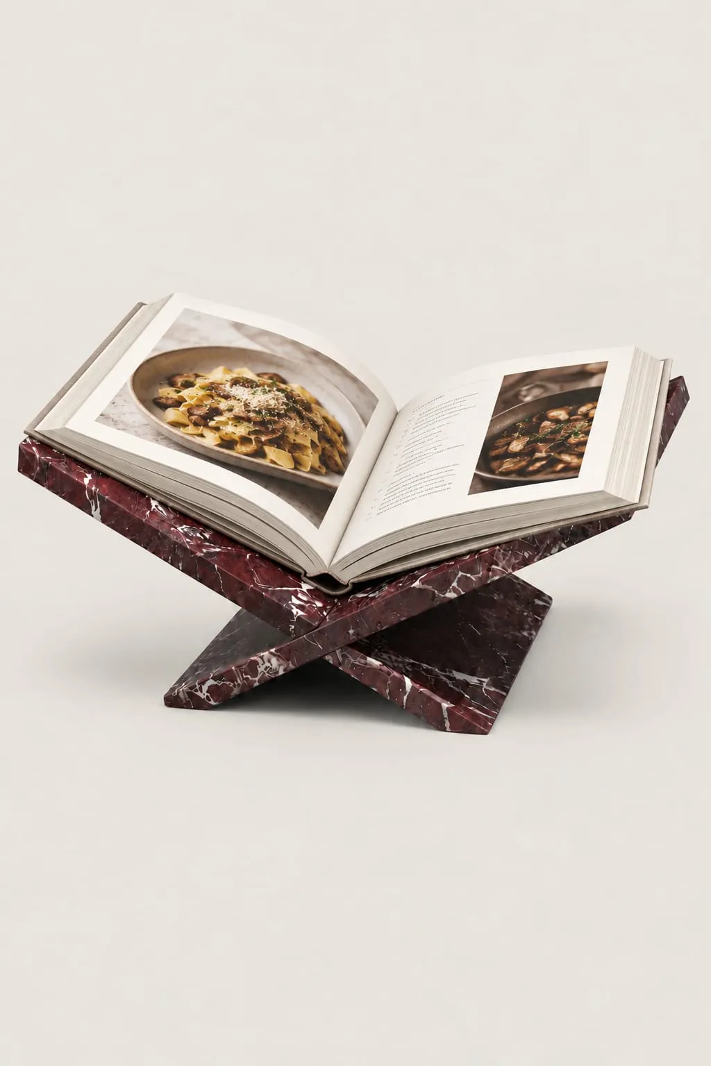 Book Stand in Rosso Levanto, on a plain background